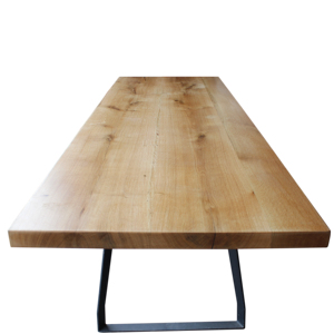 Tavolo <span class=keywords><strong>da</strong></span> pranzo in legno all'ingrosso di <span class=keywords><strong>fabbrica</strong></span> top <span class=keywords><strong>cucina</strong></span> in rovere soggiorno tavolo <span class=keywords><strong>da</strong></span> pranzo in rovere massello bianco - Product Image 2