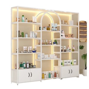 Modernos estantes cosméticos personalizados, vitrina expositora y mostrador de pared para exhibir maquillaje en tiendas minoristas de maquillaje. - Product Image 6
