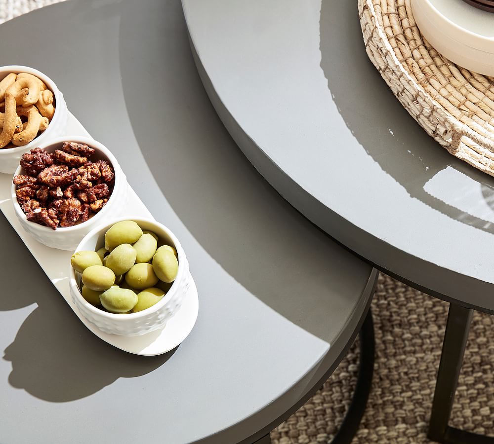 Round Nesting Coffee Tables patio furniture outdoor side table coffee console table