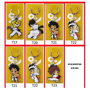 ขายดี <span class=keywords><strong>ของ</strong></span>ที่ระลึกราคาถูก พวงกุญแจรูปถ่ายสั่งทำ พวงกุญแจยางศิลปะการต่อสู้ พวงกุญแจซิลิโคน PVC คาราเต้ เทควันโด - Product Image 5