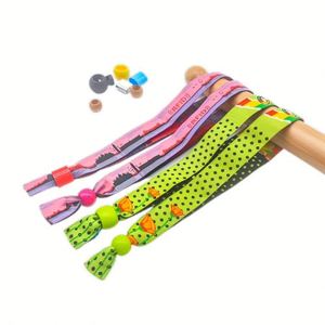 Bracelets en polyester tissé personnalisés de haute qualité, bracelets en tissu pour poignet - Product Image 2