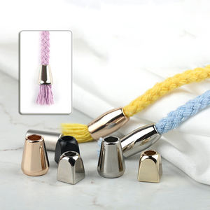 卸売耐久性のある亜鉛合金アグレットコードストッパー、ドローコード/ドローストリング用メタルチップ - Product Image 6