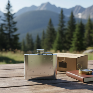 Thermos Classico in Acciaio da 3 oz con Manico e Coperchio, Tazza Termica Isolata Sottovuoto per Bevande e Acqua, Capacità 300ml, Confezionato - Product Image 3