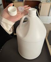 Seau en plastique étanche vide de 1 gallon, bouteille liquide pour huile, 64 oz, 5 L, demi-gallon, barils de nettoyage en HDPE avec poignée