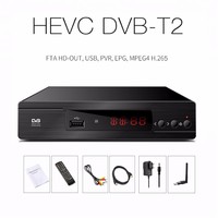 Actualización de Software H.265 1080P HEVC, Receptor de TV, Receptor de TV FULL HD DVB T2, Receptor de TV Pequeño, Receptor DVB-T2