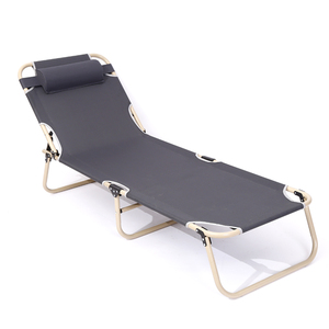 Ajustável portátil Folding Metal Cot Camping camas dobráveis para Outdoor <span class=keywords><strong>Beach</strong></span> Courtyard & Pool Use - Product Image 6
