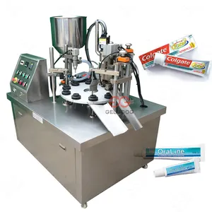 Máquina automática de envasado y llenado de tubos de plástico, ultrasónica, grasa de pasta dental, tubo cosmético