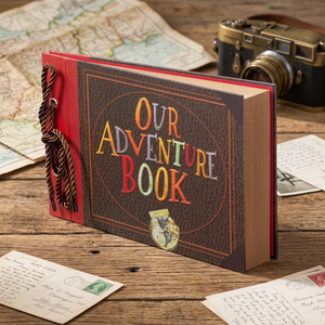 AMAOGE Adventure Book <b>Scrapbook</b> Photo Album DIY Customizable Cloth Cover Wedding Gift Binder Storage Embossing Printing Case - Product Image 2