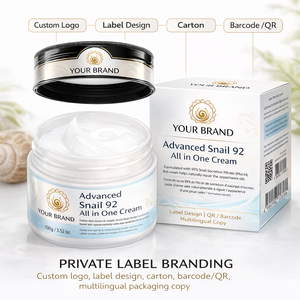 ครีมบำรุงผิวหน้าสูตรซ่อมแซมผิวจากเมือกหอยทาก 92% ของเกาหลี ไม่ผ่านการทดลองกับสัตว์ ขนาด 100 กรัม พร้อมเจลบำรุงผิวหน้าสำหรับใช้ทุกวัน - Product Image 6