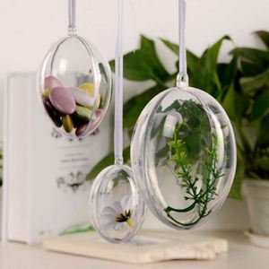 Esferas de adornos para árboles de Navidad, decoración 10cm Diy logotipo personalizado plástico transparente BOLA DE Navidad/ - Product Image 4