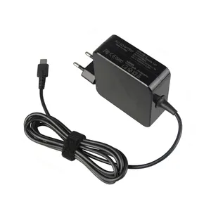 DC dönüştürücü ile laptop şarj güç adaptörü için 65W 20V laptop USB tip C yedek dizüstü AC adaptörü