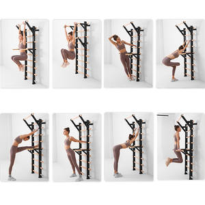 China Fabrik Heißer Verkauf Körper Dehnungs- und Wandmontierte Holz Fitness Klimmzugstange Schwedische Leiter - Product Image 3