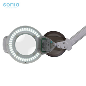 Đèn soi phóng đại để bàn LED với kính nhựa 3x và 8x, kính nhỏ 8x và độ phóng đại 3 lần/8 lần, phích cắm US, dành cho xe đẩy tiệm làm đẹp - Product Image 5