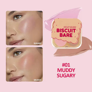 Paleta de Rubor y Corrector 2 en 1 con Logotipo Personalizado, Acabado Mate, Larga Duración, Fácil de Difuminar, Rubor en Crema Tipo Galleta - Product Image 2