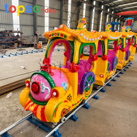 Train électrique miniature de haute qualité avec toit en tuiles pour centres commerciaux