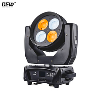 Projecteurs LED à tête mobile 4 yeux, blanc chaud et froid, 200W, DMX512, avec zoom, pour scène, mariage, église, studio