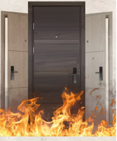 L'hôtel utilise des portes ignifuges en bois et des portes ignifuges insonorisées. Ils sont tous les deux beaux et pratiques.