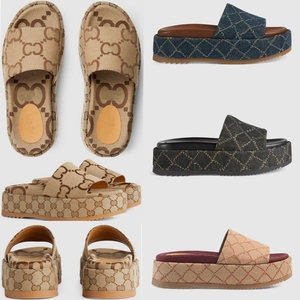 Luxury Flats Sandals Casual Shoes Rubber Canvas <strong>Open</strong> <strong>Toe</strong> Women's Slide Designer <strong>Slippers</strong> for Women Summer Chunky Beach <strong>Slipper</strong> - Product Image 1