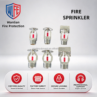 68 ℃   Kepala Sprinkler Api Tegak Standar Respon Cepat Bahan Stainless Steel untuk Sistem Perlindungan Kebakaran Otomatis