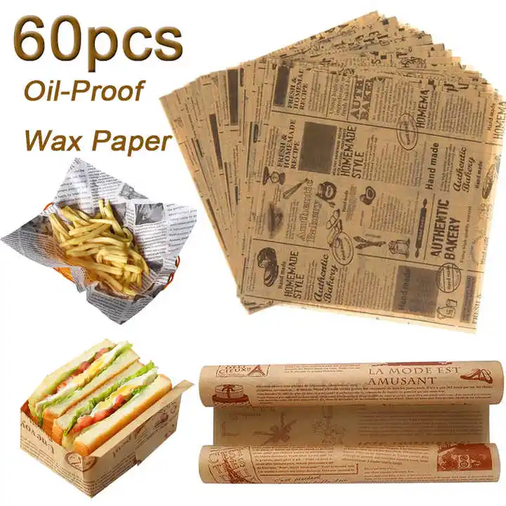 Oil Absorbent Grease Proof Rice Ball Hamburger Paper Sandwich Wrapping Paper