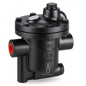 Piège horizontal IB681F DIN EN 17245 1.0619 WCB à raccordement à bride PN25 DN25 haute température 320°C à godet inversé pour gaz - Product Image 2