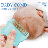 Brosse à cheveux de bébé étanche en Silicone, ensemble de peignes de bébé réutilisables pour nettoyer les cheveux de bébé