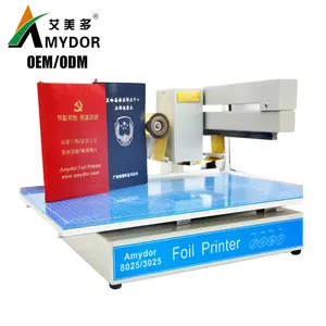 Amydor 3025-impresora automática de aluminio con estampado de láminas doradas, máquina de impresión