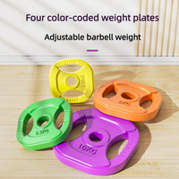 Ensemble d'haltères colorés professionnels pour l'entraînement cardio et la musculation à domicile, équipement de fitness avec colliers à ressort
