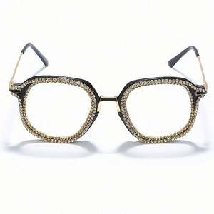 Nouveautés 2020, lunettes vintage UV400, monture ovale, grande monture, chaîne de lunettes pour femmes. - Product Image 6
