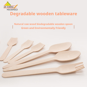 Posate <span class=keywords><strong>in</strong></span> Legno Monouso Ecologiche Moderne da 160mm, Forchette e Cucchiai Biodegradabili per Campeggio, Vendita all'Ingrosso - Product Image 2