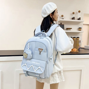 Mochila Oxford multicolor de gran capacidad para estudiantes, a la moda Universal bolso de hombro, cierre de cremallera, antirrobo para niños y niñas - Product Image 6