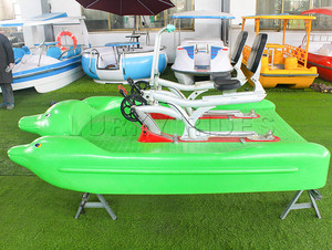 ウォータースポーツ楽しいゲームフローティングダブルシートウォーターペダルバイク工場価格 - Product Image 5