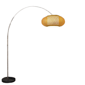 Lampadaire LED en tissu pour salon de villa de luxe nordique, chromé, réglable en hauteur, économie d'énergie, lumière blanc chaud 2700K, pour chambre à coucher - Product Image 1