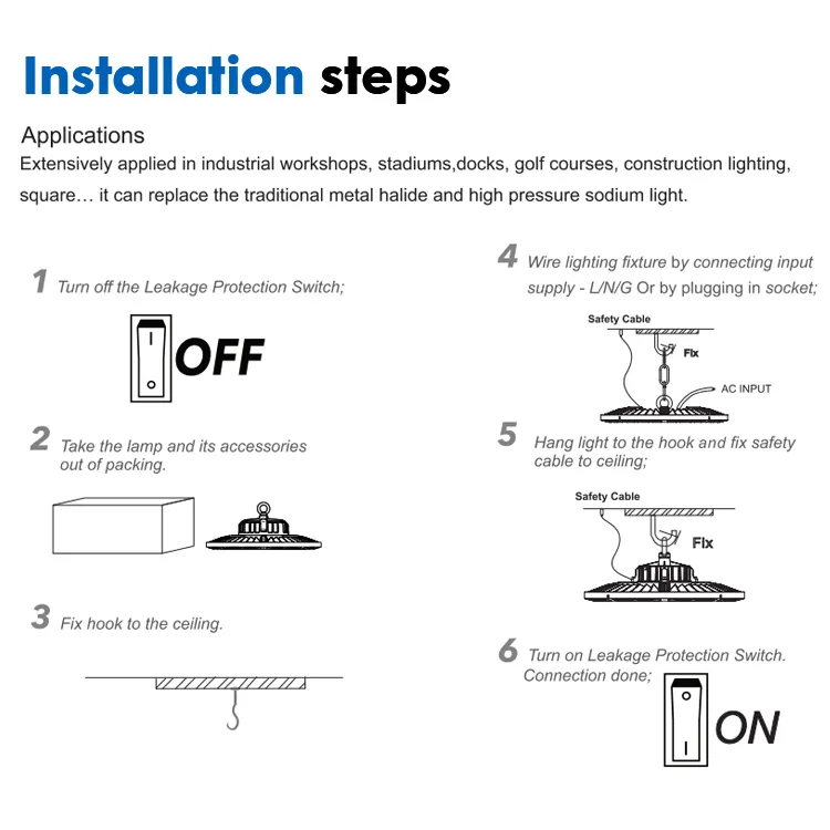 Fabrication Prix IP65 Étanche Entrepôt Industrie Éclairage 100w 150w 200w Aluminium Led Haute Baie Lumière