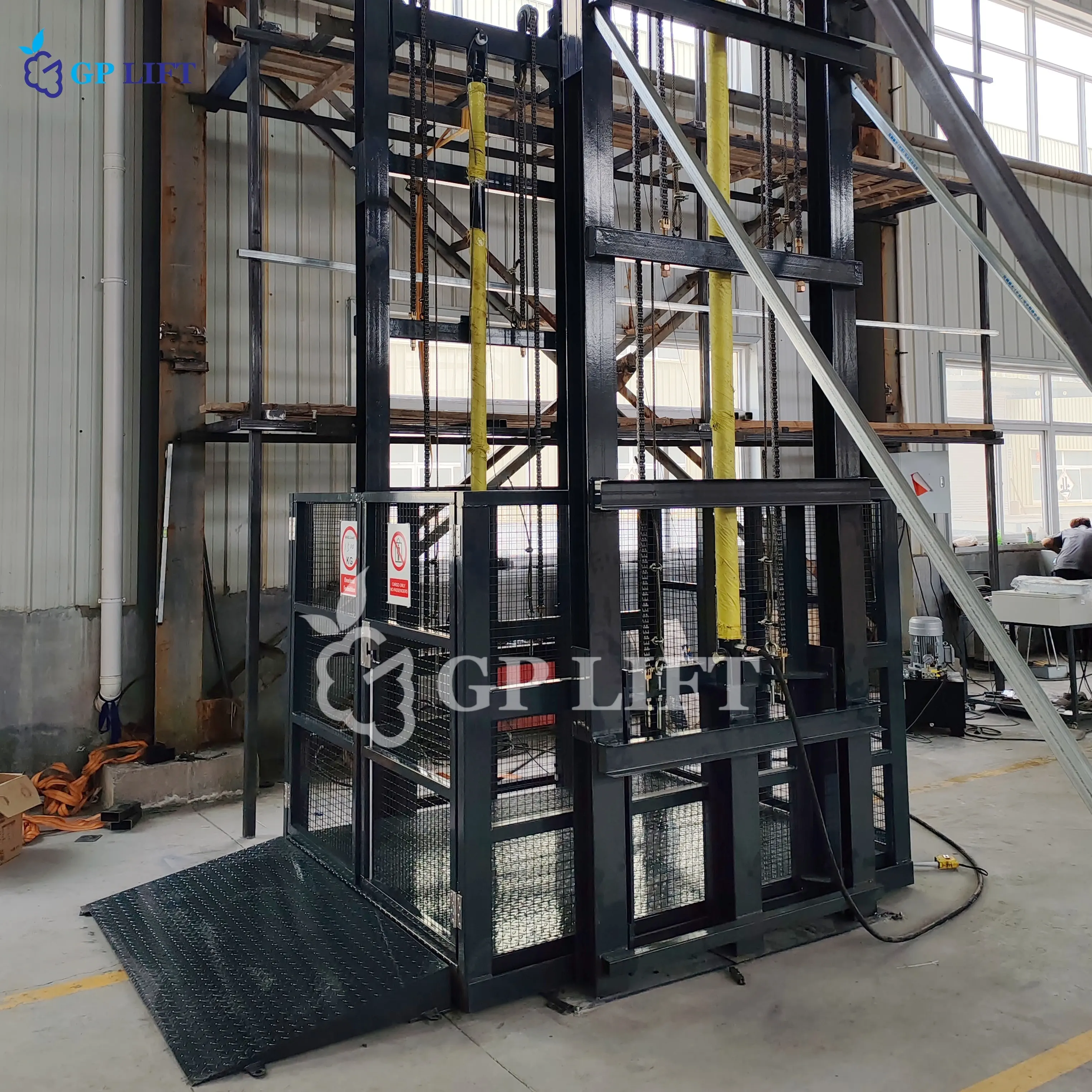 Hydraulic Cylinder Loading warehouse used elevators for carry heavy-capacity cheap portable cargo lift Goods Elevator