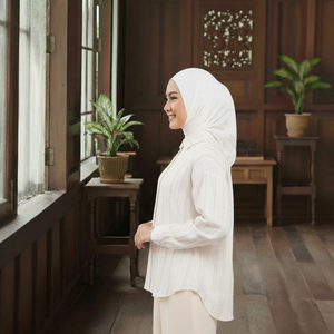 Vente en gros de Kurung Moden sans repassage Raya 2025, stock disponible, prix d'usine, fournisseur direct, OEM Malaisie KWC Pukal - Product Image 3