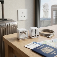 Adaptateur de prise universelle UK, kit de voyage pour convertir les prises américaines en prises britanniques, irlandaises, de Hong Kong (Type G), convertisseur BS mondial 13A250V