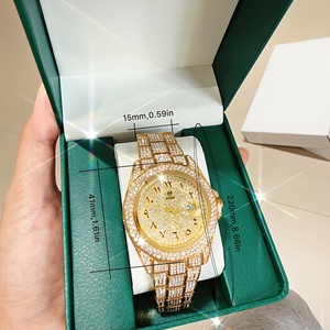 Reloj de Lujo para Mujer de la Mejor Calidad, Resistente al Agua, Movimiento de Cuarzo Suizo de Fábrica AF, Dorado, Nuevo y Hermoso Reloj de Baño para Mujer - Product Image 2