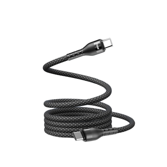 100W USB-C to USB-C Magnetic Nylon Braided Fast Charging Cable with Pure Copper Conductor for Camera Laptop PD Charging OEM ODM