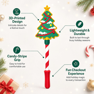 Carte de paiement personnalisée en forme de flocon de neige ou de bonhomme en pain d'épices, imprimée en 3D, style Noël, avec fonction Tap-to-Pay, colorée et amusante, cadeau jouet - Product Image 4