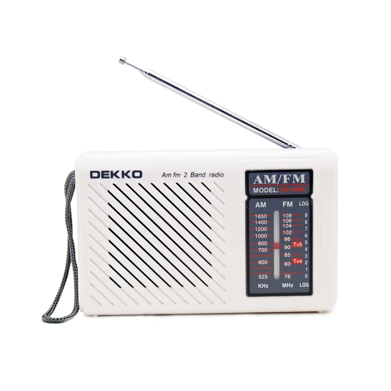 Tragbares Heim radio und eingebaute Lautsprecher funktion AM FM-TV-Radio mit 2 R20