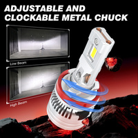 LANSEKO Vente en gros X18 Phare LED H16 5202 PSX24 H7 H11 Ampoule avec double tube en cuivre 60W 12000LM pour voiture