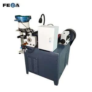 FEDA FD-20 machine de filetage automatique de tuyaux en acier, machine de taraudage de coupleur, machine de moletage d'arbres