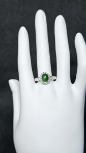 Bague en argent sterling ajustable de taille personnalisable, coupe ronde classique, avec certification NGIC, pour cadeau unisexe - Product Image 3