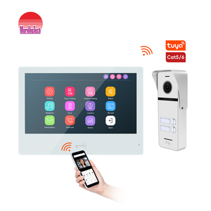 Tầm nhìn ban đêm cửa nhập có dây hệ thống Video intercom RFID mở khóa máy ảnh CHUÔNG CỬA điện thoại cho nhà biệt thự căn hộ - Product Image 1
