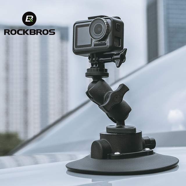 ROCKBROS 360 Degree Adjustable Car Phone Holder Mount Magnetic Suction Cup Camera Mount
