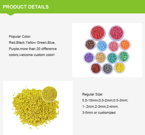 Granulés EPDM de couleur personnalisée pour la surface des pistes d'athlétisme, revêtement de sol antidérapant, haute densité, matériau à longue durée de vie - Product Image 5