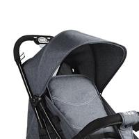 Poussette bébé pliable multifonctionnelle 3 en 1 de luxe pour les nouveaux parents