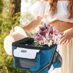 Panier de vélo pliable <span class=keywords><strong>pour</strong></span> petits animaux domestiques, chat, <span class=keywords><strong>chien</strong></span>, paniers de vélo, guidon de vélo, panier avant, petit transporteur <span class=keywords><strong>pour</strong></span> chat, <span class=keywords><strong>chien</strong></span>, <span class=keywords><strong>pour</strong></span> les voyages, les courses - Product Image 5