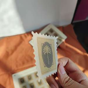 Autocollants de remerciement personnalisés pour entreprises, avec design de tampon texturé de luxe, impression de marque, étiquettes d'étanchéité - Product Image 3